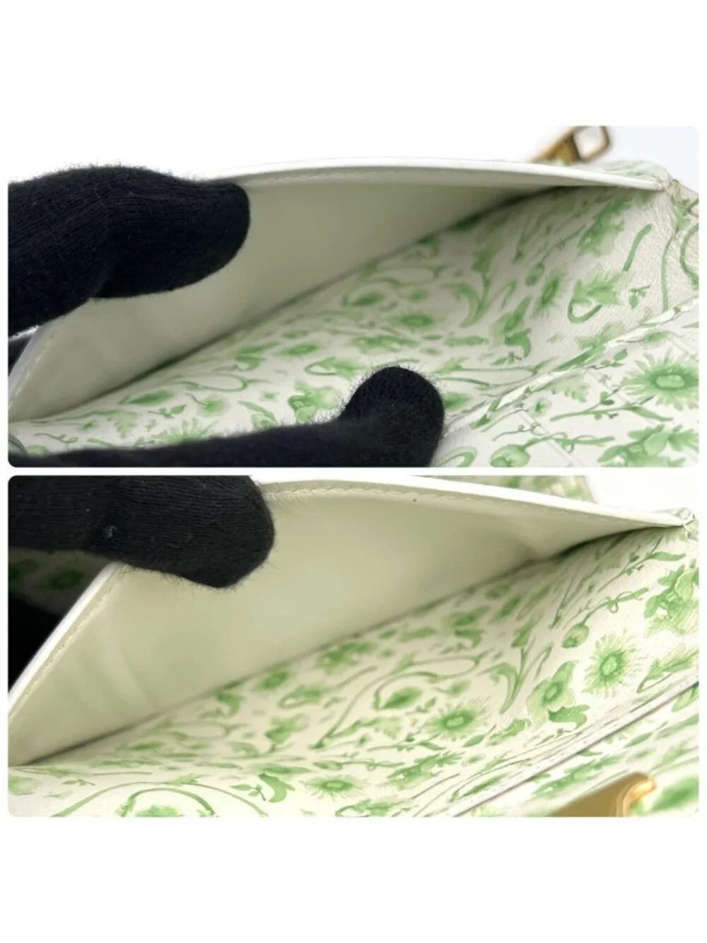 Louis Vuitton Taurillon Capucines Compact Green Trifold Wallet